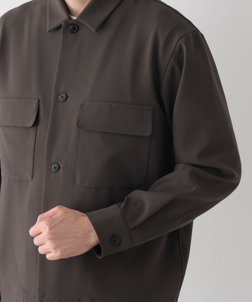 GLOBAL WORK（グローバルワーク）の「アーバンシャツブルゾン/Wクロス/636795（シャツ/ブラウス・メンズ・ネイビー/チャコールグレー・LARGE/MEDIUM/SMALL）」の21枚目の写真