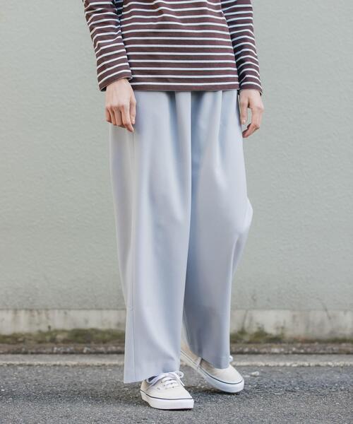 FORK&SPOON(フォークアンドスプーン)の「FORK&SPOON ラナテックイージースラックス(その他パンツ・レディース・グレー系その他/ライトブルー/ネイビー・2/1)」の2枚目の写真