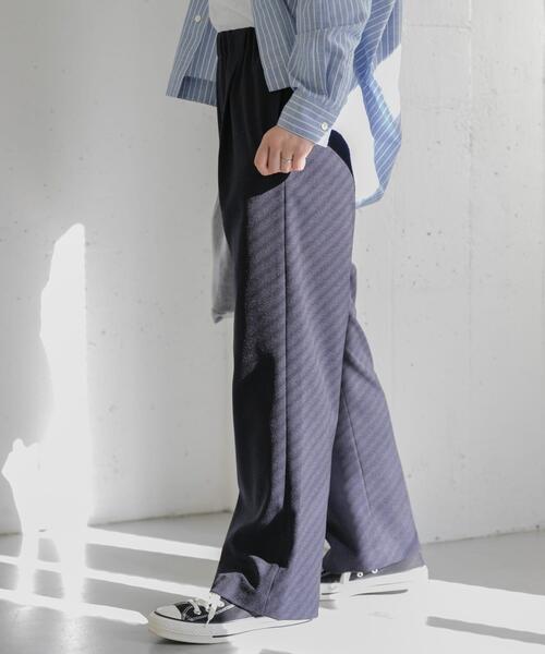 FORK&SPOON(フォークアンドスプーン)の「FORK&SPOON ラナテックイージースラックス(その他パンツ・レディース・グレー系その他/ライトブルー/ネイビー・2/1)」の5枚目の写真