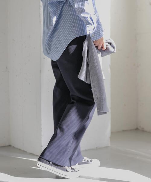 FORK&SPOON(フォークアンドスプーン)の「FORK&SPOON ラナテックイージースラックス(その他パンツ・レディース・グレー系その他/ライトブルー/ネイビー・2/1)」の7枚目の写真