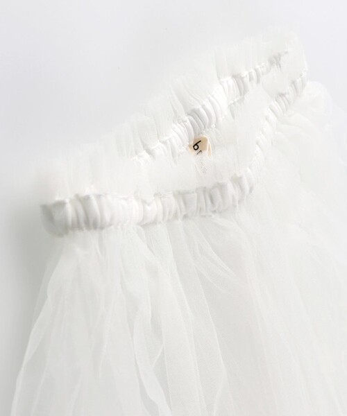 BRANSHES（ブランシェス）の「重ね着用チュールスカート（スカート・キッズ・アイボリー・S/M）」の8枚目の写真