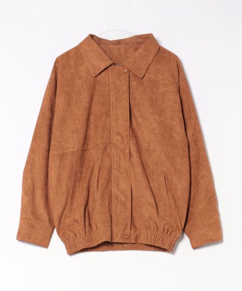 フェイクスエード ジャケット（ブルゾン）｜Ritzy（リッツィー）の