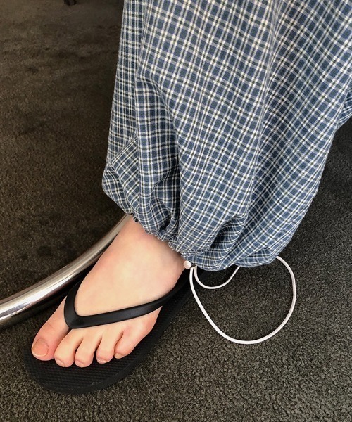 yuue' ( wear )(ユーイ)の「チェック柄イージーワイドパンツ(その他パンツ・レディース・ブルー・FREE)」の10枚目の写真