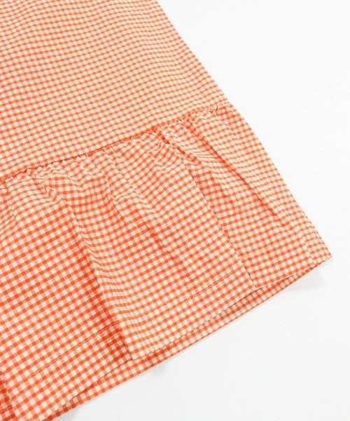 archivio(アルチビオ)の「<LADIES>ギンガムフリル冷感プルオーバー(Tシャツ/カットソー・レディース・オレンジ/グリーン/ブラック・S/M/L)」の19枚目の写真