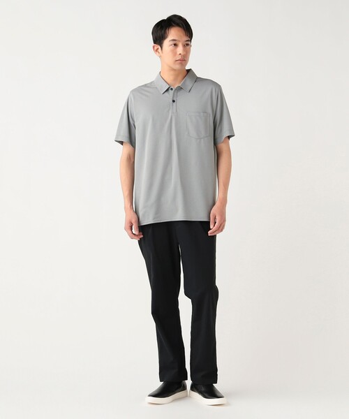 BEAMS HEART(ビームスハート)の「【7/2値下げ】トリコット 鹿の子 ポロシャツ(吸水速乾・クールビズ)(ポロシャツ・メンズ・ブルー/サックスブルー/ブラック・X-LARGE/SMALL/MEDIUM/LARGE)」の5枚目の写真