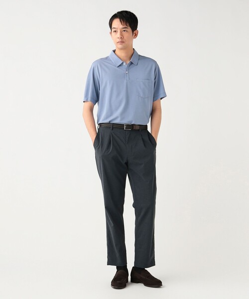 BEAMS HEART(ビームスハート)の「【7/2値下げ】トリコット 鹿の子 ポロシャツ(吸水速乾・クールビズ)(ポロシャツ・メンズ・ブルー/サックスブルー/ブラック・X-LARGE/SMALL/MEDIUM/LARGE)」の11枚目の写真