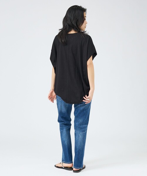 Healthy denim（ヘルシーデニム）の「【Healthy DENIM】Celery Long ストレートデニム/ロングレングス（デニムパンツ・レディース・ネイビー・32/34/36/38）」の8枚目の写真