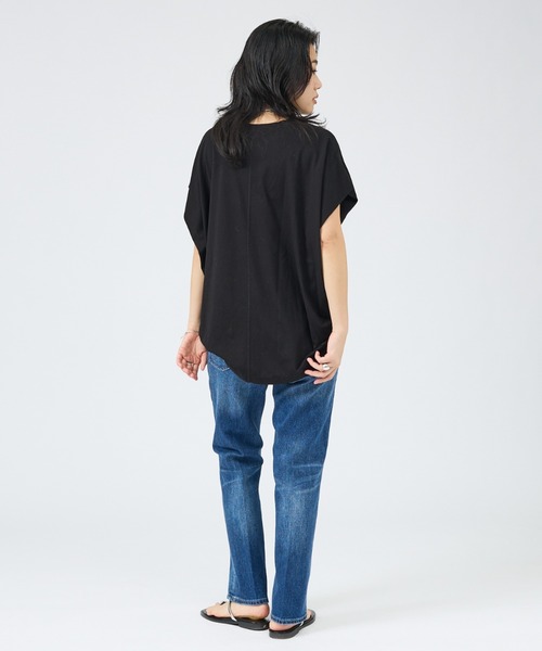 Healthy denim（ヘルシーデニム）の「【Healthy DENIM】Celery Long ストレートデニム/ロングレングス（デニムパンツ・レディース・ネイビー・32/34/36/38）」の3枚目の写真
