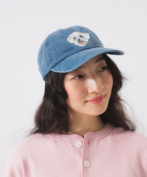 BEAMS BOY（ビームスボーイ）の「Superior Stitch Embroidery / DOG 刺繍 CAP（キャップ・レディース・グレー/オリーブ/ネイビー・ONE SIZE）」の3枚目の写真