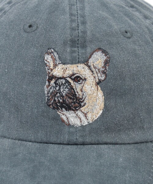 BEAMS BOY（ビームスボーイ）の「Superior Stitch Embroidery / DOG 刺繍 CAP（キャップ・レディース・グレー/オリーブ/ネイビー・ONE SIZE）」の4枚目の写真