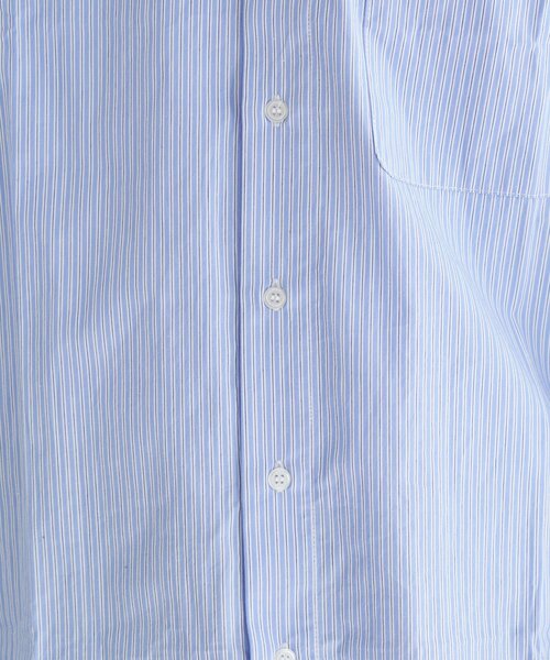 Kastane(カスタネ)の「【一部店舗限定/ユニセックス】BM ストライプラウンドシャツ(シャツ/ブラウス・メンズ・ネイビー/ブルー/サックスブルー・FREE)」の20枚目の写真