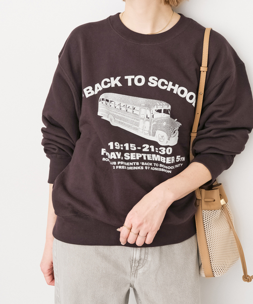 Spick & Span(スピックアンドスパン)の「BOOK CLUB/ブッククラブ 別注 Cotton Loop Sweat(スウェット・レディース・ブルー/ブラウン/ライトグレー・FREE)」の2枚目の写真