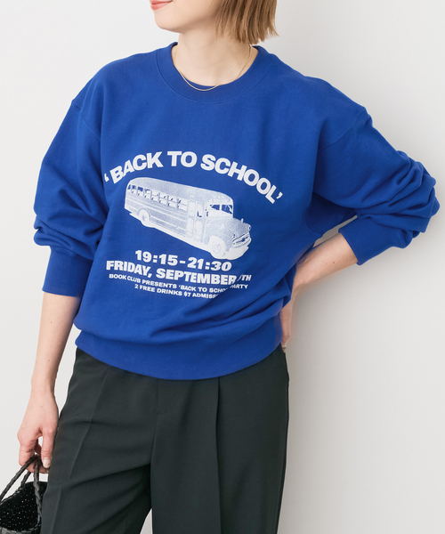 Spick & Span(スピックアンドスパン)の「BOOK CLUB/ブッククラブ 別注 Cotton Loop Sweat(スウェット・レディース・ブルー/ブラウン/ライトグレー・FREE)」の3枚目の写真