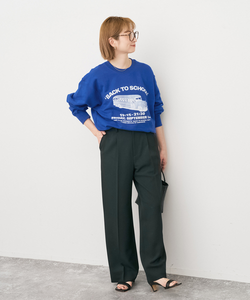 Spick & Span(スピックアンドスパン)の「BOOK CLUB/ブッククラブ 別注 Cotton Loop Sweat(スウェット・レディース・ブルー/ブラウン/ライトグレー・FREE)」の6枚目の写真