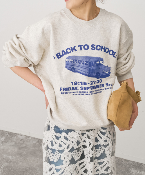 Spick & Span(スピックアンドスパン)の「BOOK CLUB/ブッククラブ 別注 Cotton Loop Sweat(スウェット・レディース・ブルー/ブラウン/ライトグレー・FREE)」の7枚目の写真