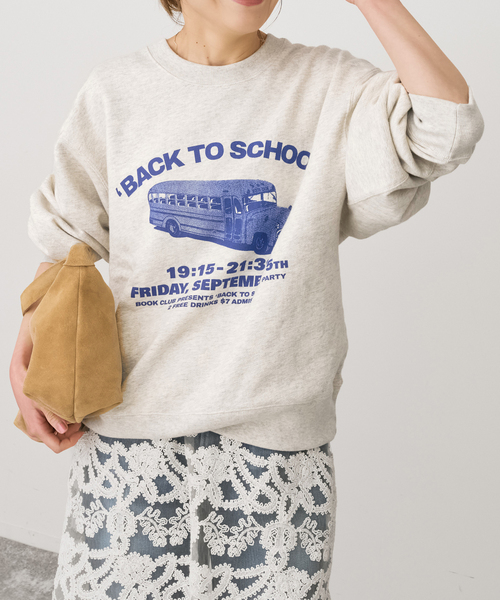 Spick & Span(スピックアンドスパン)の「BOOK CLUB/ブッククラブ 別注 Cotton Loop Sweat(スウェット・レディース・ブルー/ブラウン/ライトグレー・FREE)」の8枚目の写真