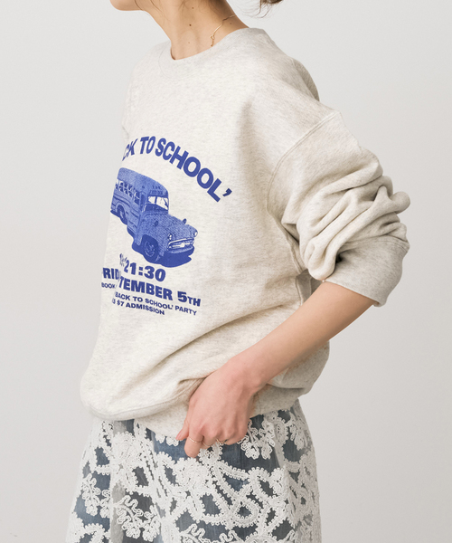Spick & Span(スピックアンドスパン)の「BOOK CLUB/ブッククラブ 別注 Cotton Loop Sweat(スウェット・レディース・ブルー/ブラウン/ライトグレー・FREE)」の9枚目の写真