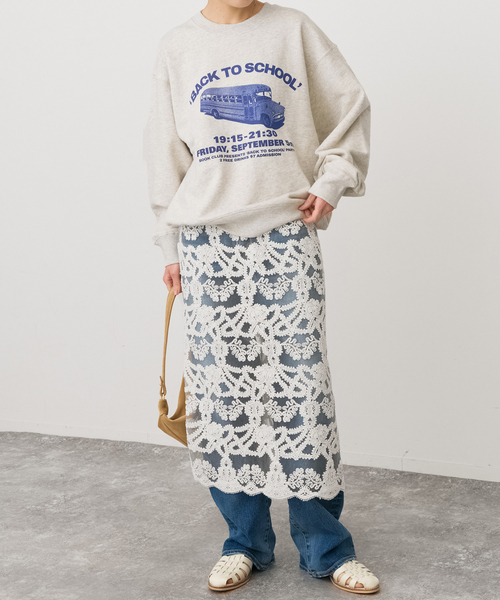 Spick & Span(スピックアンドスパン)の「BOOK CLUB/ブッククラブ 別注 Cotton Loop Sweat(スウェット・レディース・ブルー/ブラウン/ライトグレー・FREE)」の11枚目の写真
