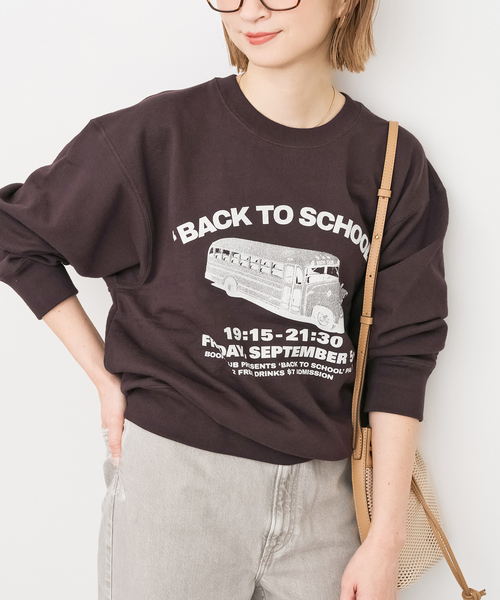 Spick & Span(スピックアンドスパン)の「BOOK CLUB/ブッククラブ 別注 Cotton Loop Sweat(スウェット・レディース・ブルー/ブラウン/ライトグレー・FREE)」の13枚目の写真
