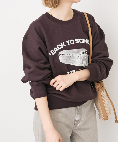 Spick & Span(スピックアンドスパン)の「BOOK CLUB/ブッククラブ 別注 Cotton Loop Sweat(スウェット・レディース・ブルー/ブラウン/ライトグレー・FREE)」の14枚目の写真