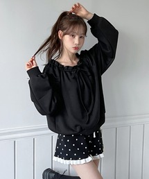 オフショル オフショルダー」に該当するトップス（ブラック/黒色系