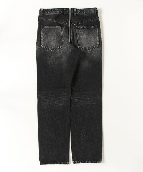 JOHN LAWRENCE SULLIVAN（ジョンローレンスサリバン）の「WASHED DENIM ZIPPED PANTS（デニムパンツ・メンズ・ブラック/インディゴブルー・44/46/48）」の4枚目の写真