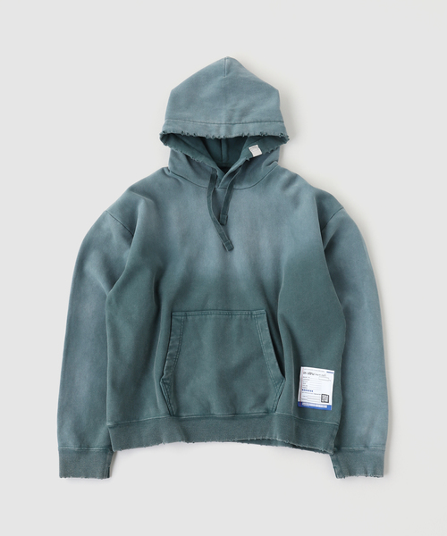 BAYCREW'S DEPO(ベイクルーズデポ)の「IN STRU(MEN-TAL) / インストルメンタル Sun Faded Like Distressed Hoodie(パーカー・メンズ・グリーン/ブラック・44/46/48)」の1枚目の写真