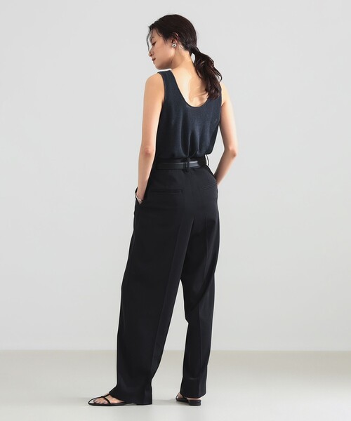 Demi-Luxe BEAMS（デミルクス ビームス）の「【8/6値下げ】リネン 2WAY タンクトップ（ニット/セーター・レディース・ブラウン系その他4/チャコールグレー・ONE SIZE）」の5枚目の写真