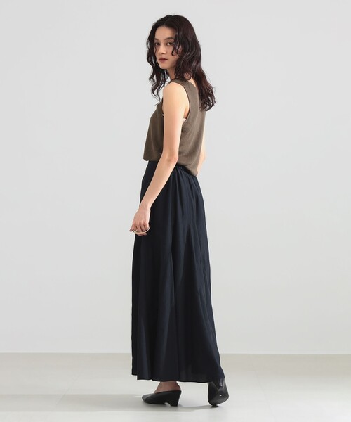 Demi-Luxe BEAMS（デミルクス ビームス）の「【8/6値下げ】リネン 2WAY タンクトップ（ニット/セーター・レディース・ブラウン系その他4/チャコールグレー・ONE SIZE）」の10枚目の写真