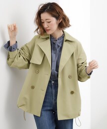 grove（グローブ）の「【撥水／シルエット2WAY】軽やかミドルトレンチコート（トレンチコート）」