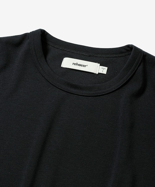 rehacer(レアセル)の「rehacer : Botanical Sleeve CS / ボタニカル スリーブ カットソー(Tシャツ/カットソー・レディース・ホワイト/ブラック・SMALL)」の4枚目の写真