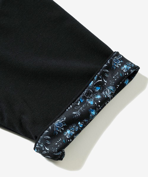 rehacer(レアセル)の「rehacer : Botanical Sleeve CS / ボタニカル スリーブ カットソー(Tシャツ/カットソー・レディース・ホワイト/ブラック・SMALL)」の6枚目の写真