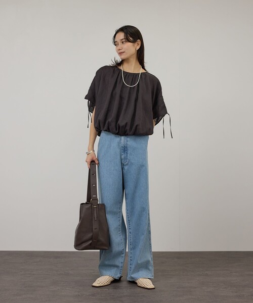 SALON adam et rope'（サロン アダム エ ロペ）の「【AULENTTI（オーレンティ）】BUCKETBAG（ショルダーバッグ・レディース・ダークブラウン・FREE）」の5枚目の写真