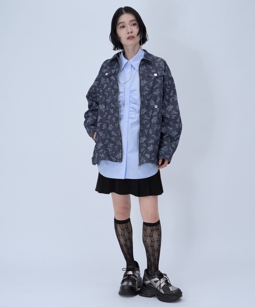 HARE（ハレ）の「マルチWAYオフショルシャツ(HARE)（シャツ/ブラウス・レディース・ブルー/ブラック/ホワイト・FREE）」の11枚目の写真