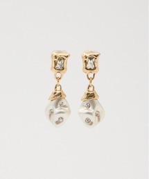 SLY | JEWELED F/PEARL EARRING ジュエルドフェイクパールイヤリング(イヤリング)