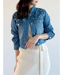 MERCURYDUO | パール付Gジャン(デニムジャケット)