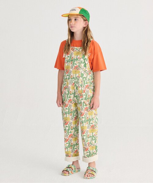 BOBO CHOSES bobochoses サロペット セットアップ 双子 セール】総柄Color Herbalistオーバーオール【キッズ】（サロペット