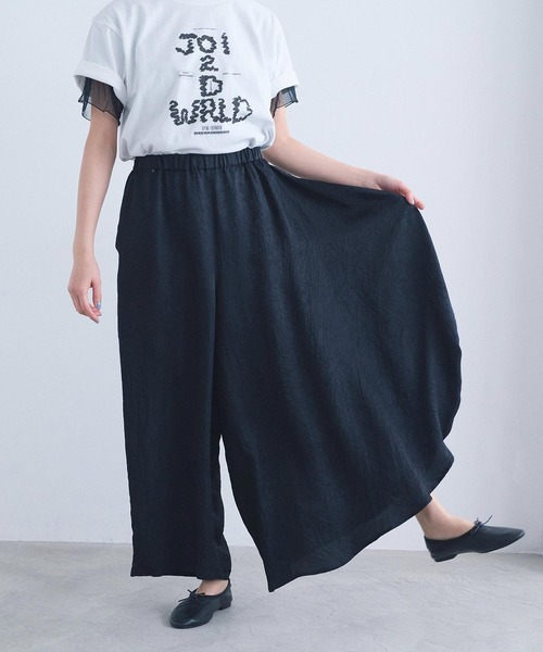 I am I in fact...(アイアムアイインファクト)の「halfmoon skirt(スカート・レディース・ブラック・FREE)」の1枚目の写真