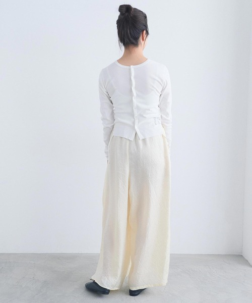 I am I in fact...（アイアムアイインファクト）の「_halfmoon skirt（スカート・レディース・ブラック/アイボリー/グレー・FREE）」の6枚目の写真