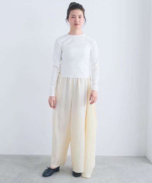 I am I in fact...（アイアムアイインファクト）の「_halfmoon skirt（スカート・レディース・ブラック/アイボリー/グレー・FREE）」の10枚目の写真