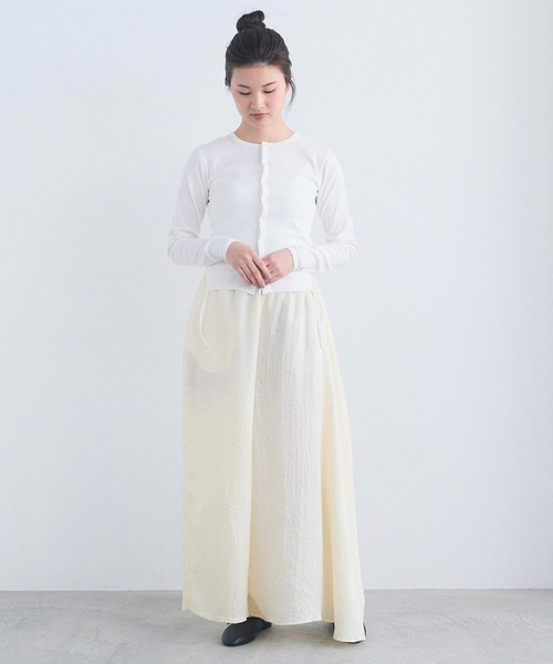 I am I in fact...(アイアムアイインファクト)の「_halfmoon skirt(スカート・レディース・ブラック/アイボリー/グレー・FREE)」の16枚目の写真