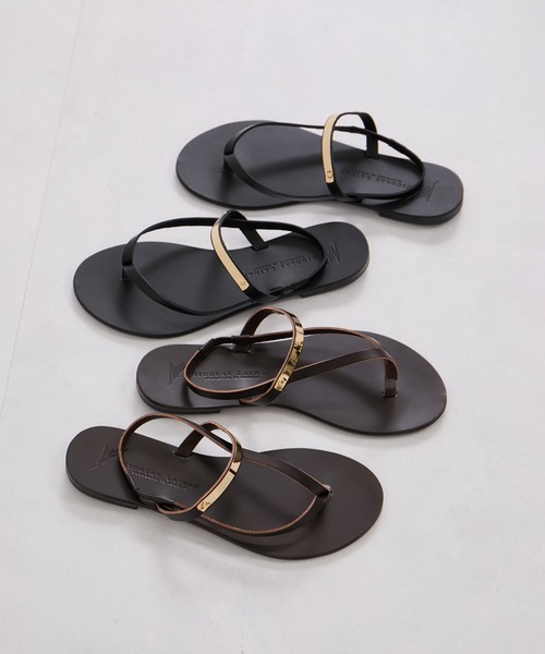 NICOLAS LAINAS（ニコラスライナス）の「【NICOLAS LAINAS(ニコラスライナス)】プレートトングサンダル（サンダル・レディース・ブラック系その他/ブラウン系その他・39/37/35）」の8枚目の写真