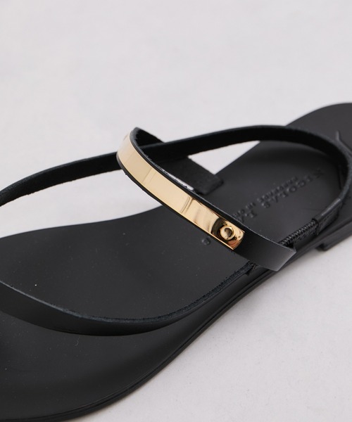 NICOLAS LAINAS（ニコラスライナス）の「【NICOLAS LAINAS(ニコラスライナス)】プレートトングサンダル（サンダル・レディース・ブラック系その他/ブラウン系その他・39/37/35）」の15枚目の写真