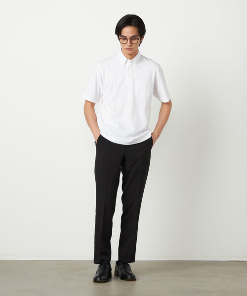 COMME CA ISM(コムサイズム)の「ライトウエイトポリエステル テーパードスラックス(スラックス・メンズ・グレー/ベージュ/ブラック・LARGE/MEDIUM/SMALL)」の8枚目の写真