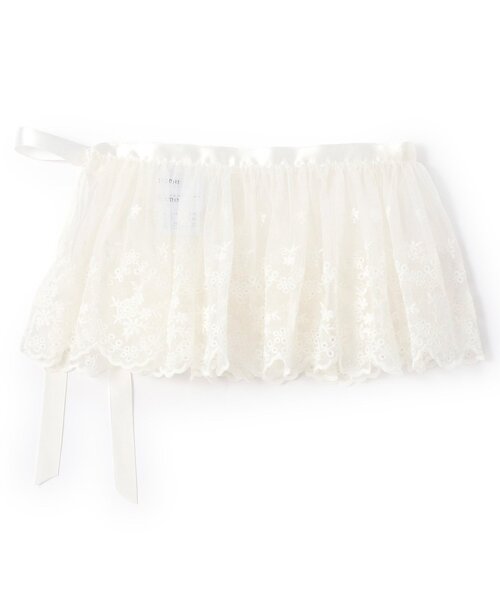 Lycee mine（リセマイン）の「【2way】衿にもなるチュール巻きスカート【Lycee mineバレエシリーズ】（スカート・キッズ・オフホワイト・F）」の8枚目の写真