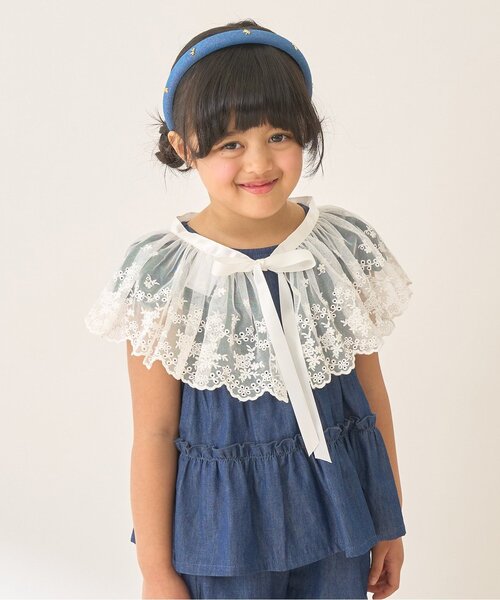 Lycee mine（リセマイン）の「【2way】衿にもなるチュール巻きスカート【Lycee mineバレエシリーズ】（スカート・キッズ・オフホワイト・F）」の5枚目の写真