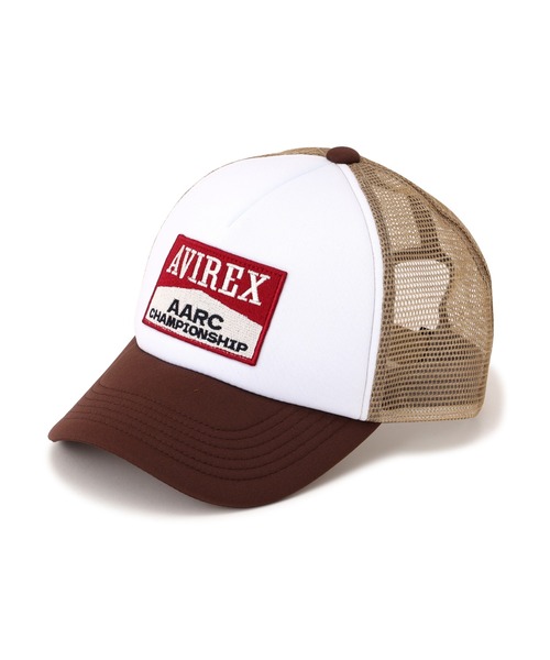AVIREX(アヴィレックス)の「A.A.R.C WAPPEN URETHAN MESH CAP / エアレーシングクラブ ワッペン ウレタン メッシュキャップ / AVIREX / アヴィレックス(キャップ・メンズ・ブラック/ホワイト/ブラウン/レッド・FREE)」の12枚目の写真