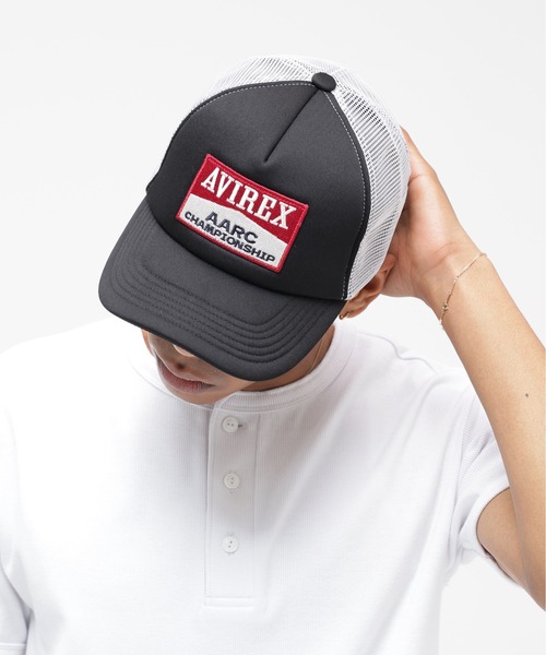 AVIREX(アヴィレックス)の「A.A.R.C WAPPEN URETHAN MESH CAP / エアレーシングクラブ ワッペン ウレタン メッシュキャップ / AVIREX / アヴィレックス(キャップ・メンズ・ブラック/ホワイト/ブラウン/レッド・FREE)」の22枚目の写真