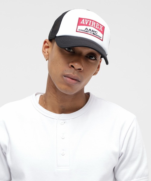AVIREX(アヴィレックス)の「A.A.R.C WAPPEN URETHAN MESH CAP / エアレーシングクラブ ワッペン ウレタン メッシュキャップ / AVIREX / アヴィレックス(キャップ・メンズ・ブラック/ホワイト/ブラウン/レッド・FREE)」の5枚目の写真