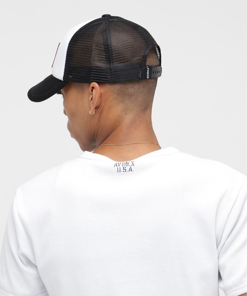 AVIREX(アヴィレックス)の「A.A.R.C WAPPEN URETHAN MESH CAP / エアレーシングクラブ ワッペン ウレタン メッシュキャップ / AVIREX / アヴィレックス(キャップ・メンズ・ブラック/ホワイト/ブラウン/レッド・FREE)」の7枚目の写真
